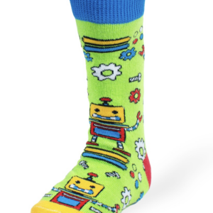 Calcetin Infantil Con Diseño de Robots